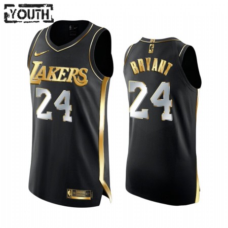 Maglia NBA Los Angeles Lakers Kobe Bryant 24 2020-21 Nero Golden Edition Swingman - Bambino